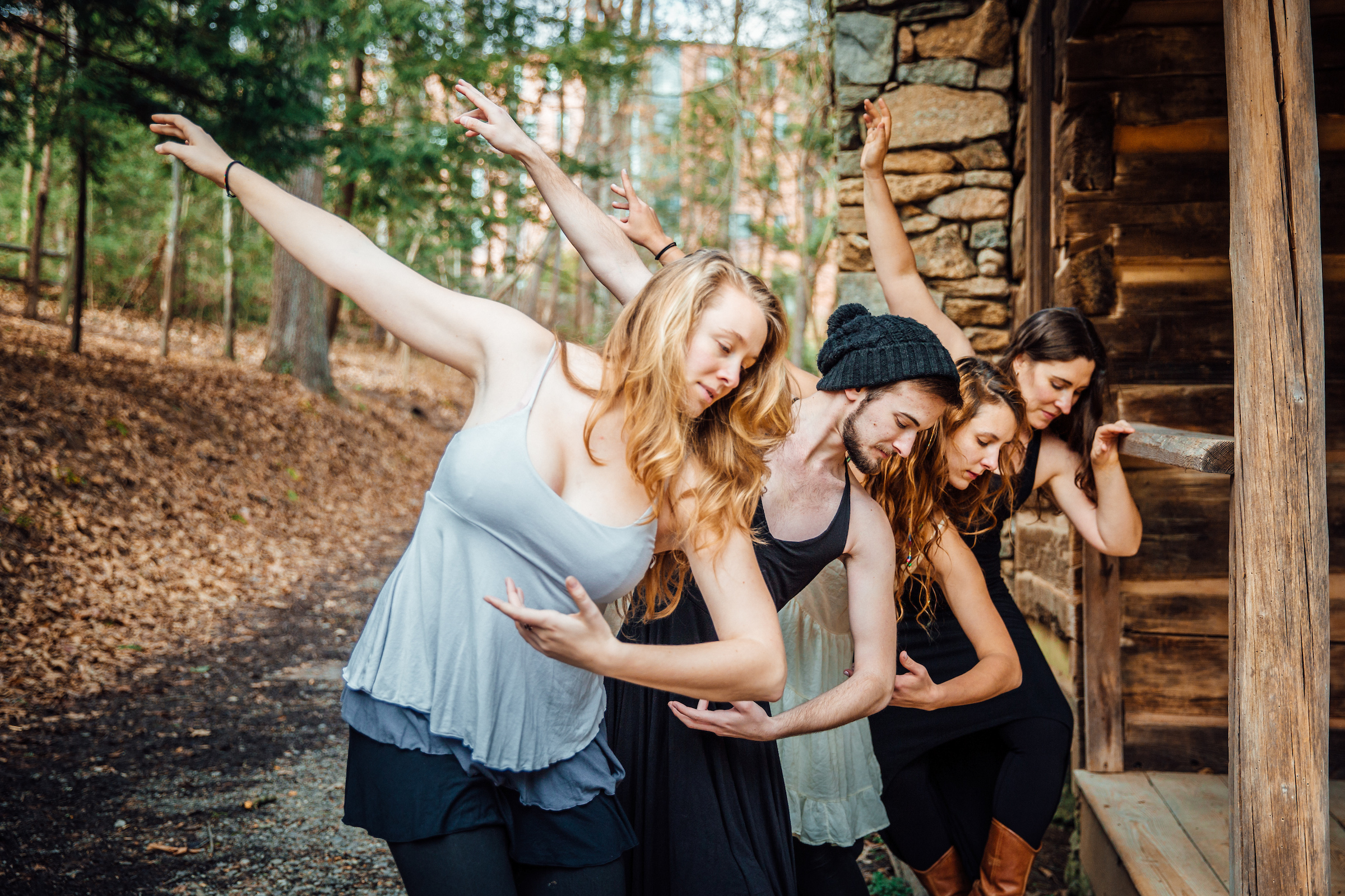 Students doing dance